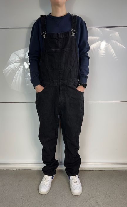 Ogrodniczki Vintage Jeans Black Made In Egypt
