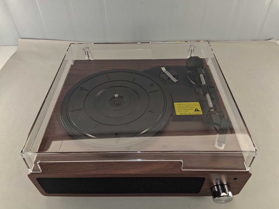 C244 A6 Retro Record Player Elegancki System Muzyczny Głośniki Stereo