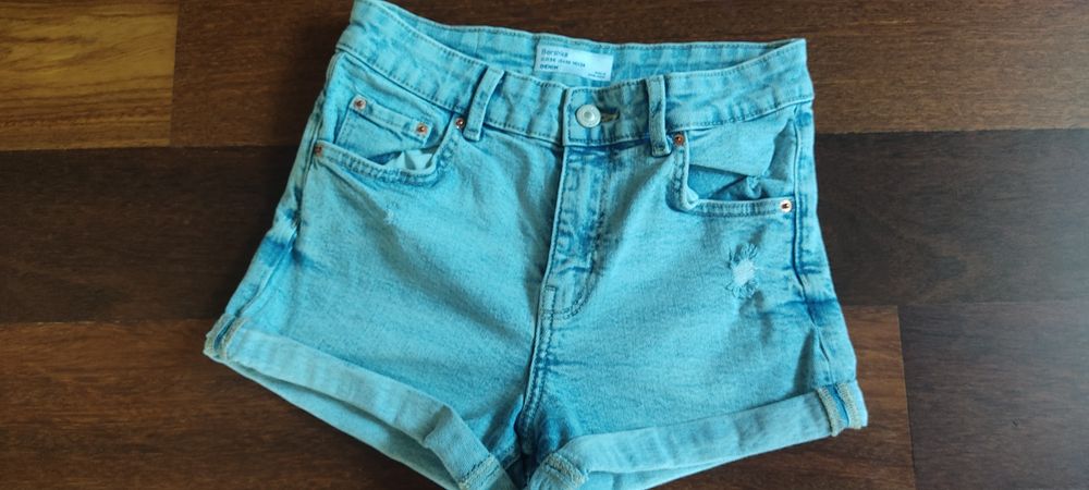 Calções de ganga de rapariga