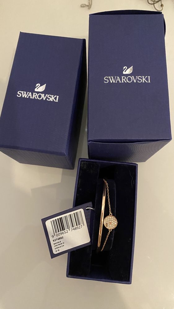 Swarovski Pulseira 'Ginger' em Ouro Rosa