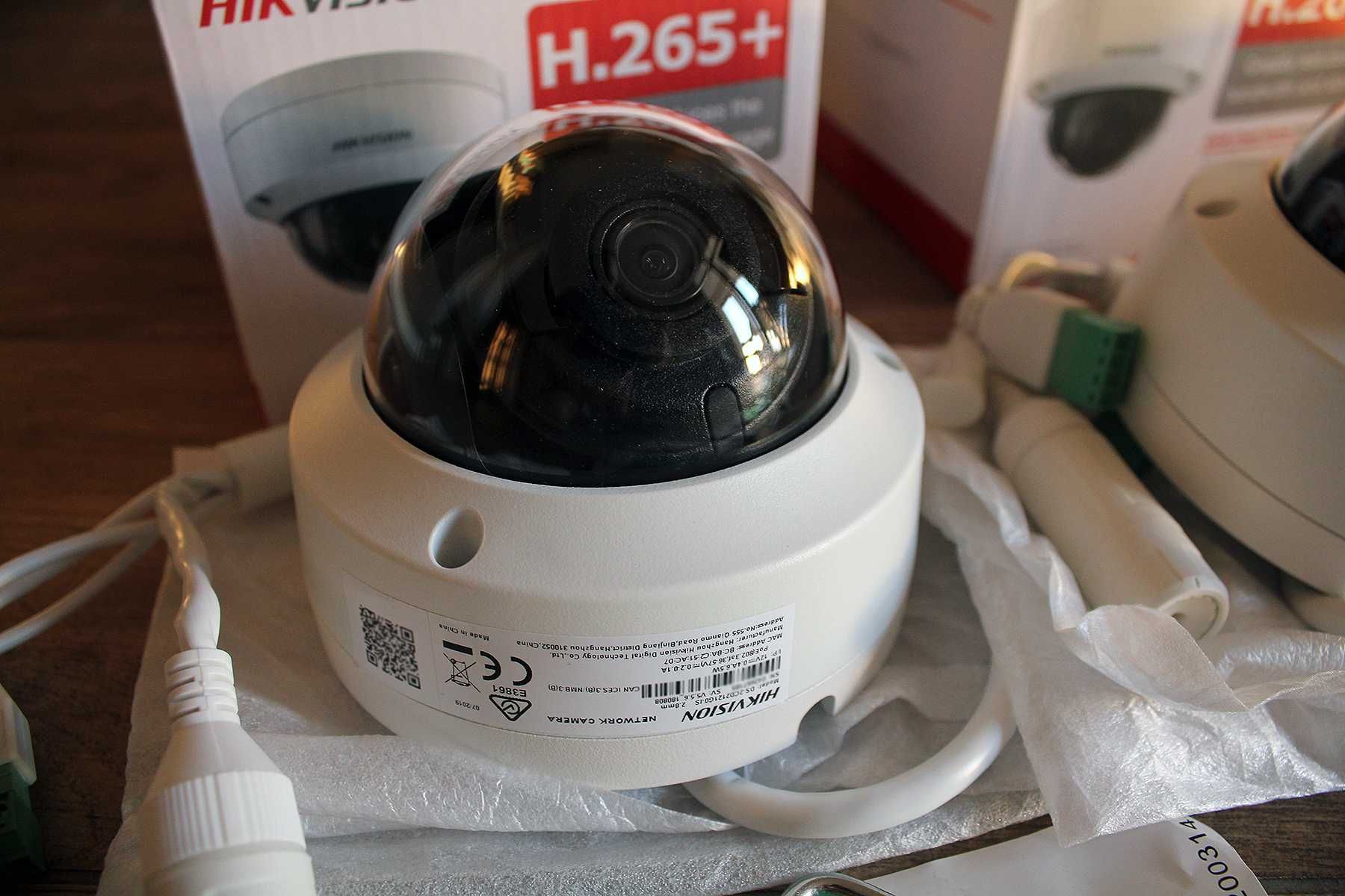 ip камера Hikvision 2мп • microSD POE h.265+ ip67 аудио • 4шт.
