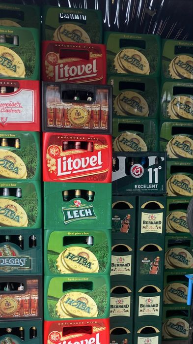 Skup czeskich butelek i skrzynek