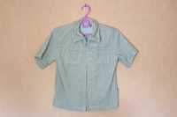 Ex pedito - 128 - beżowa koszula sztruksowa dla dziecka, krótki rękaw