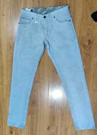 Spodnie męskie jeans jeansy Hugo Boss 33 34 handcrafted szare