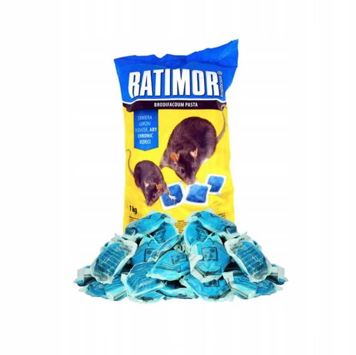 Najsilniejsza trutka na myszy i szczury RATIMOR 1KG