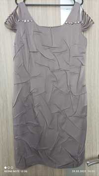 Продам стильное красивое платье пр.Турция цвет светлый шиколад