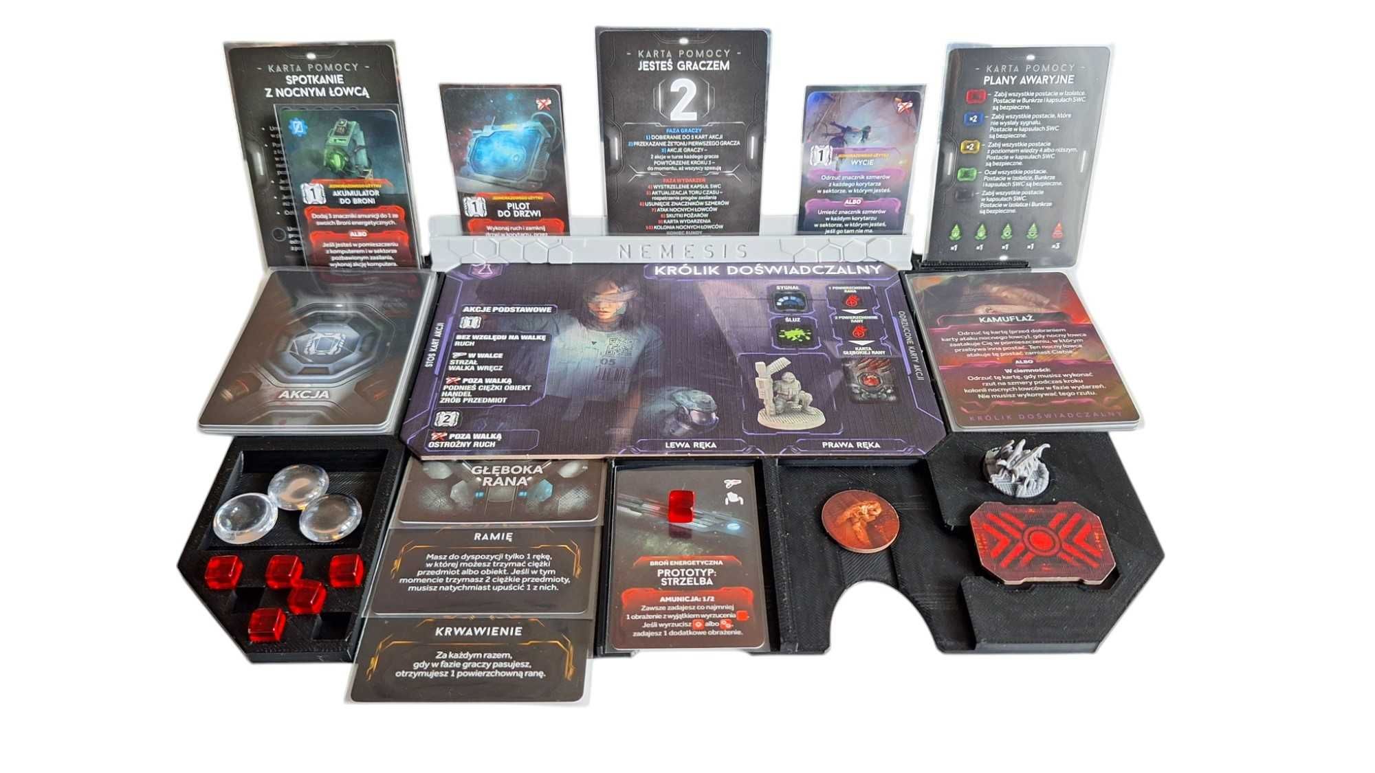 Nemesis Lockdown zestaw podjaników pasujący do gry planszowej + Gratis