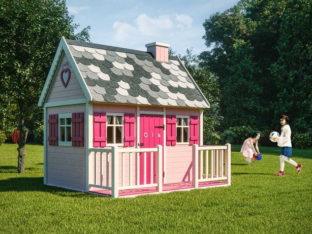 Domek ogrodowy, drewniany dla dziecka Bajka, plac zabaw od Dżepetto!
