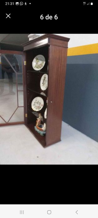 Par de vitrines de suspensão