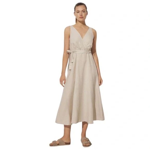 Лляна сукня Oysho розмір L(M)