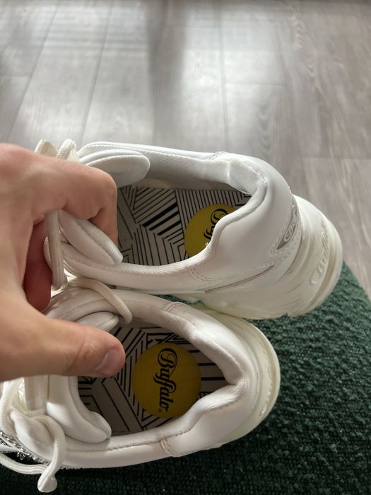 Eleganckie Buty luxury skórzane platform Buffalo Boots Vegan,