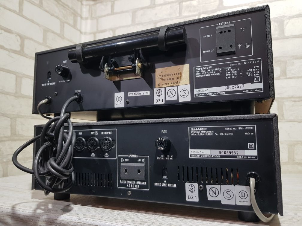 Стійка! Підсилювач/ тюнер SHARP SM/ST 1122H, *2x20 Вт, б/у з Німеччини