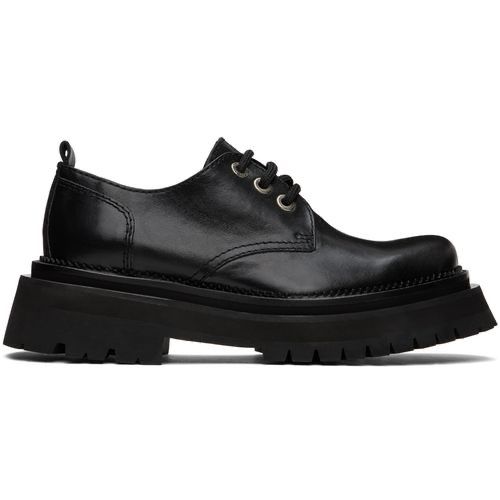 Нові чорні шкіряні дербі Ami Paris round-toe derbys