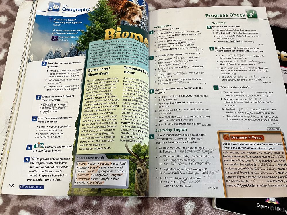 On screen 3, Student’s Book і Workbook