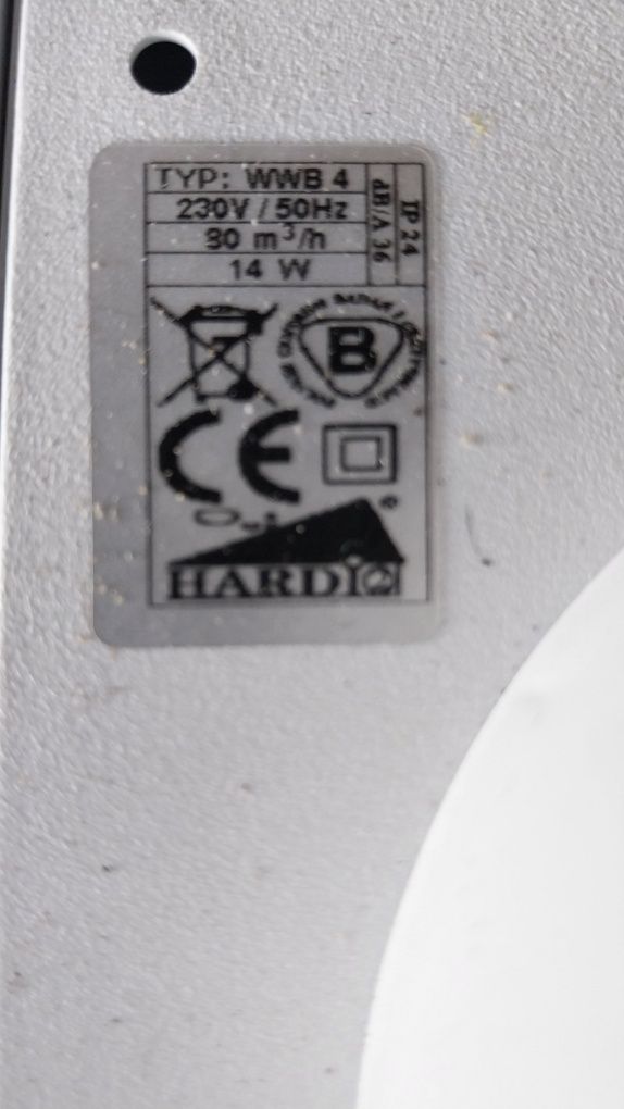Wentylator lazienkowy Hardi
