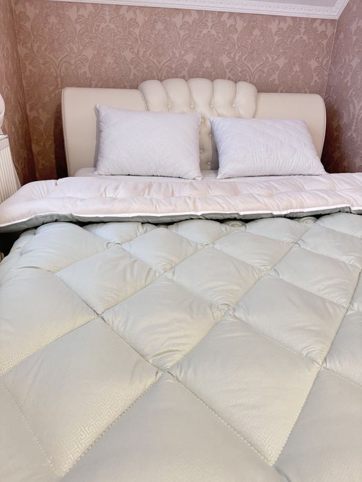 Тёплое одеяло овчина полуторное односпальное тепла ковдра вовна 150x21