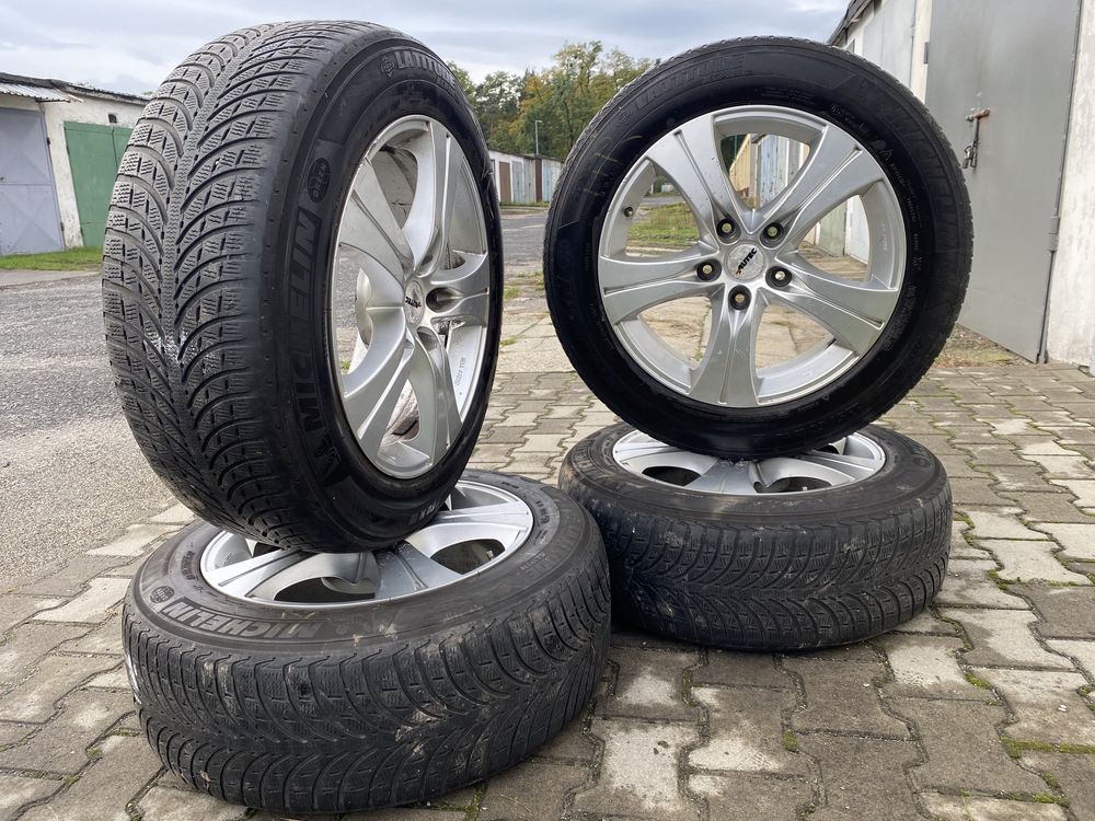 Koła 5x130 r18 Toureg, Cayenne, + opony zima Michelin 235/60