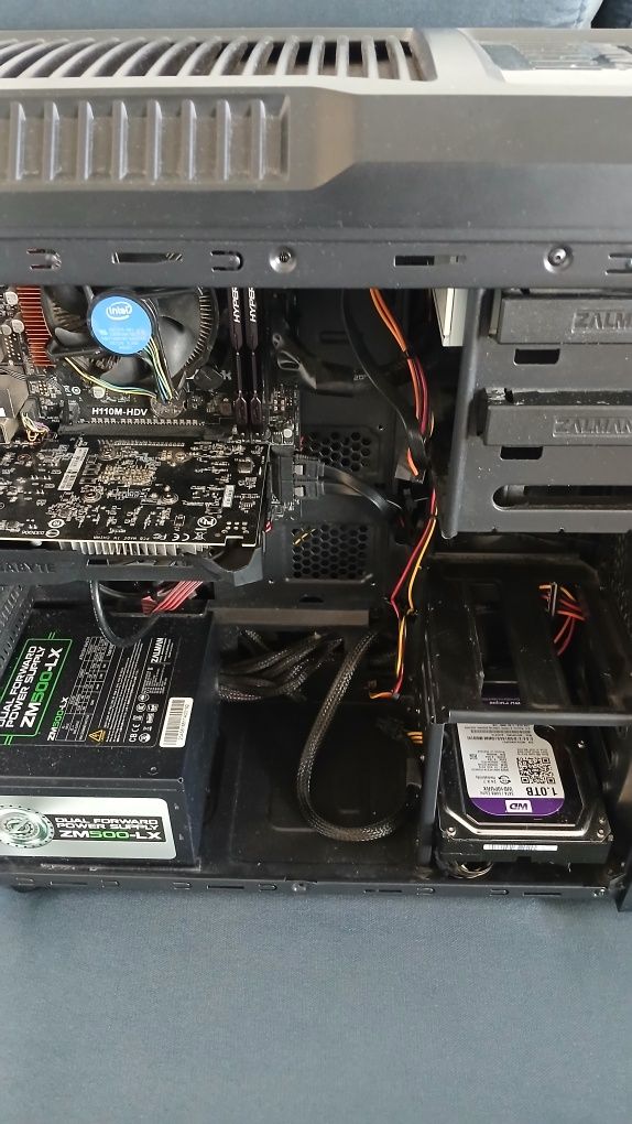 Komputer i5 6600 Ddr4 16Gb GTX 1050ti 4Gb Purple Monitoring Jak Nowy