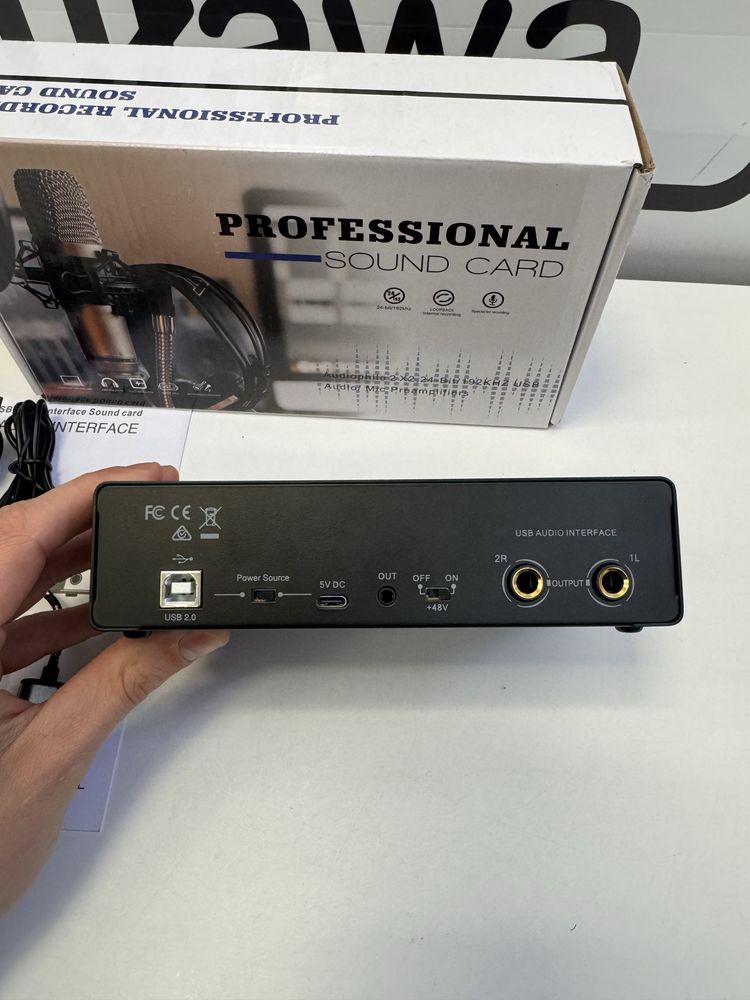 Interface Audio USB EBXYA 2x2 24-bitowy/192 kHz
