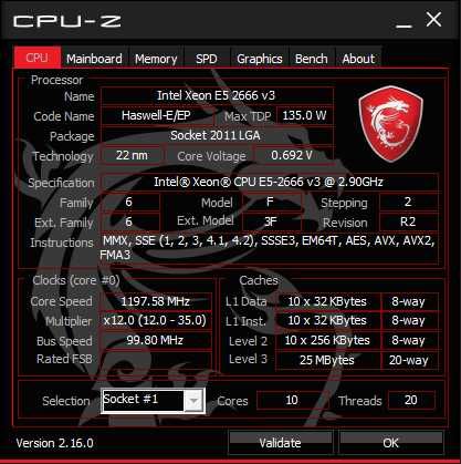 Комплект Xeon E5 2666 v3 + X99 rs9 v 2 + 32GB RAM ddr4