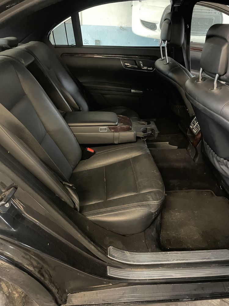 FOTELE kanapa CZARNA SKÓRA Mercedes S221 S LONG lift europa boczki wro