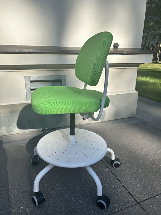 Dziecięce krzesło biurowe, Ikea , VIMUND turkusowy