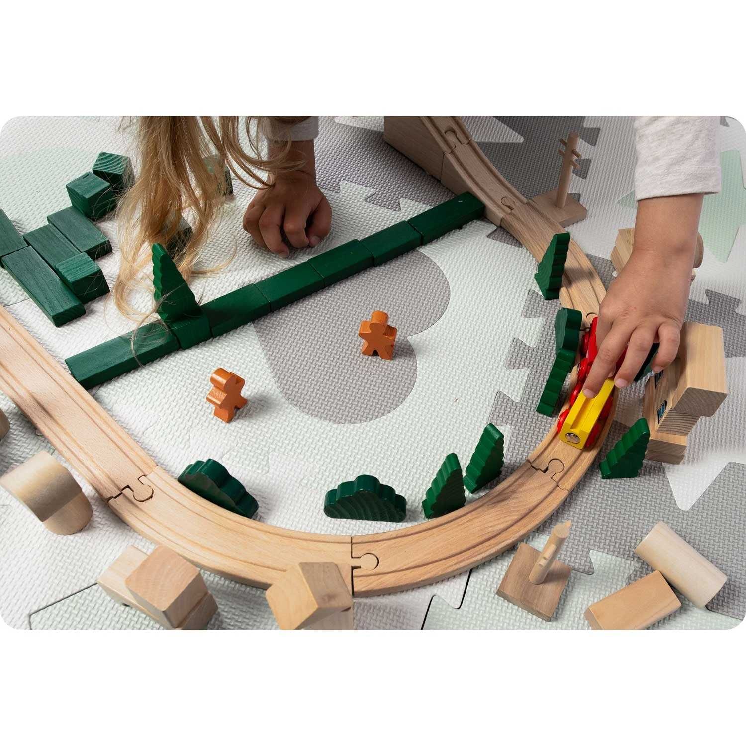 MATA PIANKOWA PUZZLE Edukacyjna Dla Dzieci Kojec Duża RICOKIDS