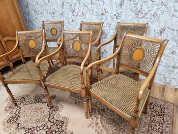 Fotele foteliki z podłokietnikami retro trony #954 Stylowy Węgrów