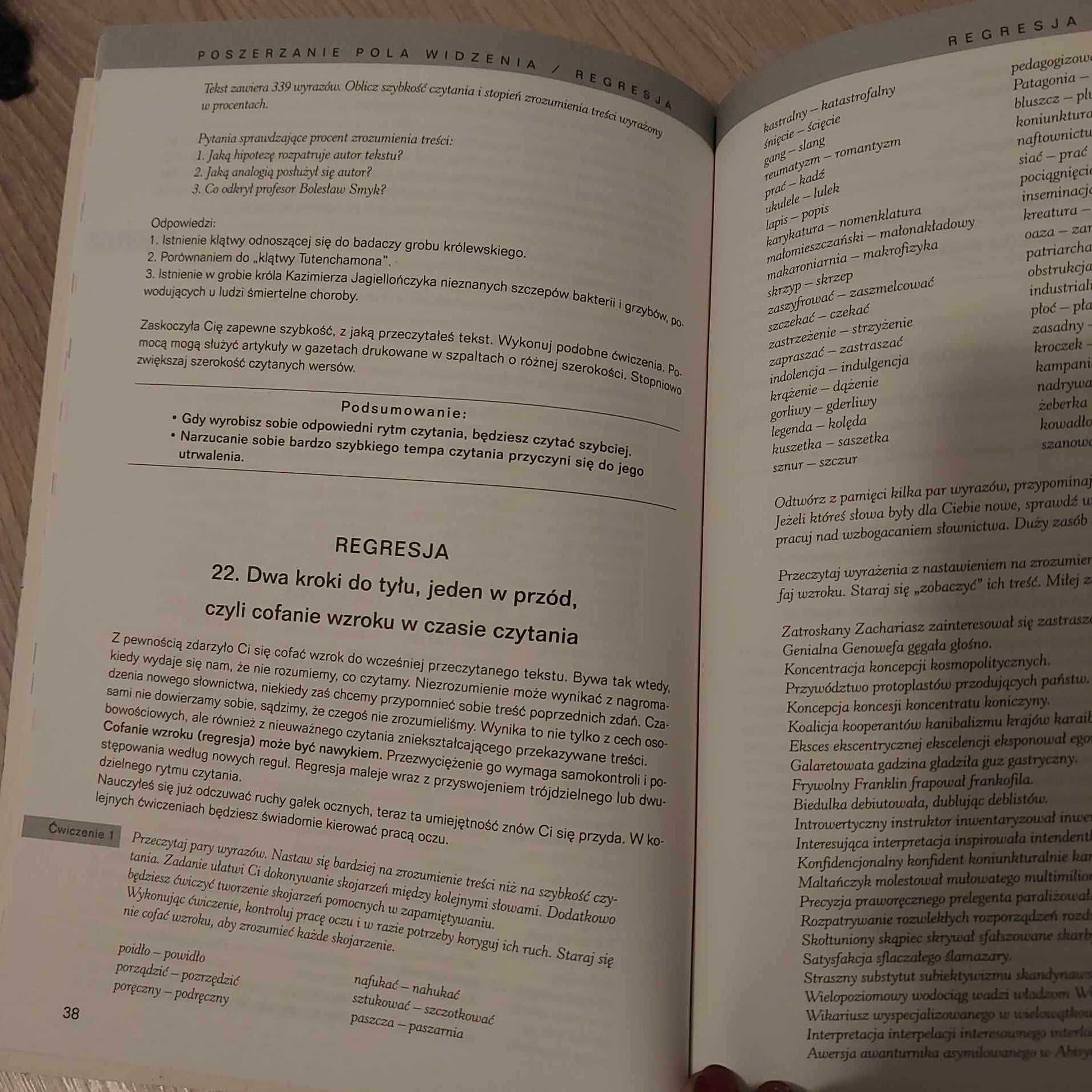 Błyskawiczny kurs szybkiego czytania. J. Mierwińska