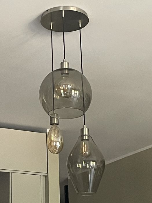 Lampa wisząca sufitowa skaftet Ikea klosz holmeja jakobsbyn