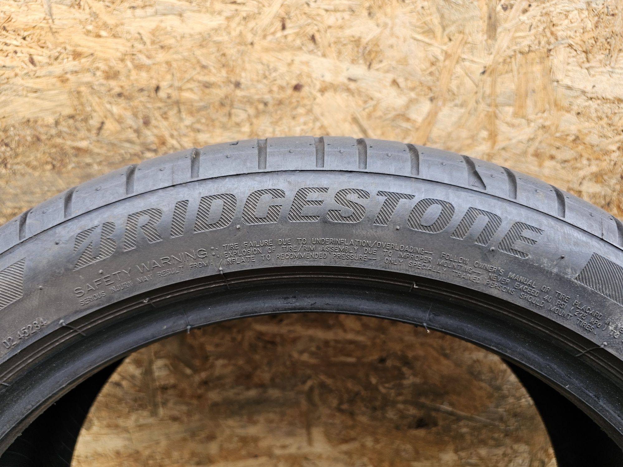 BDB Stan!!  7mm  225/45 r18 Bridgestone Potenza S001. RUN FLAT