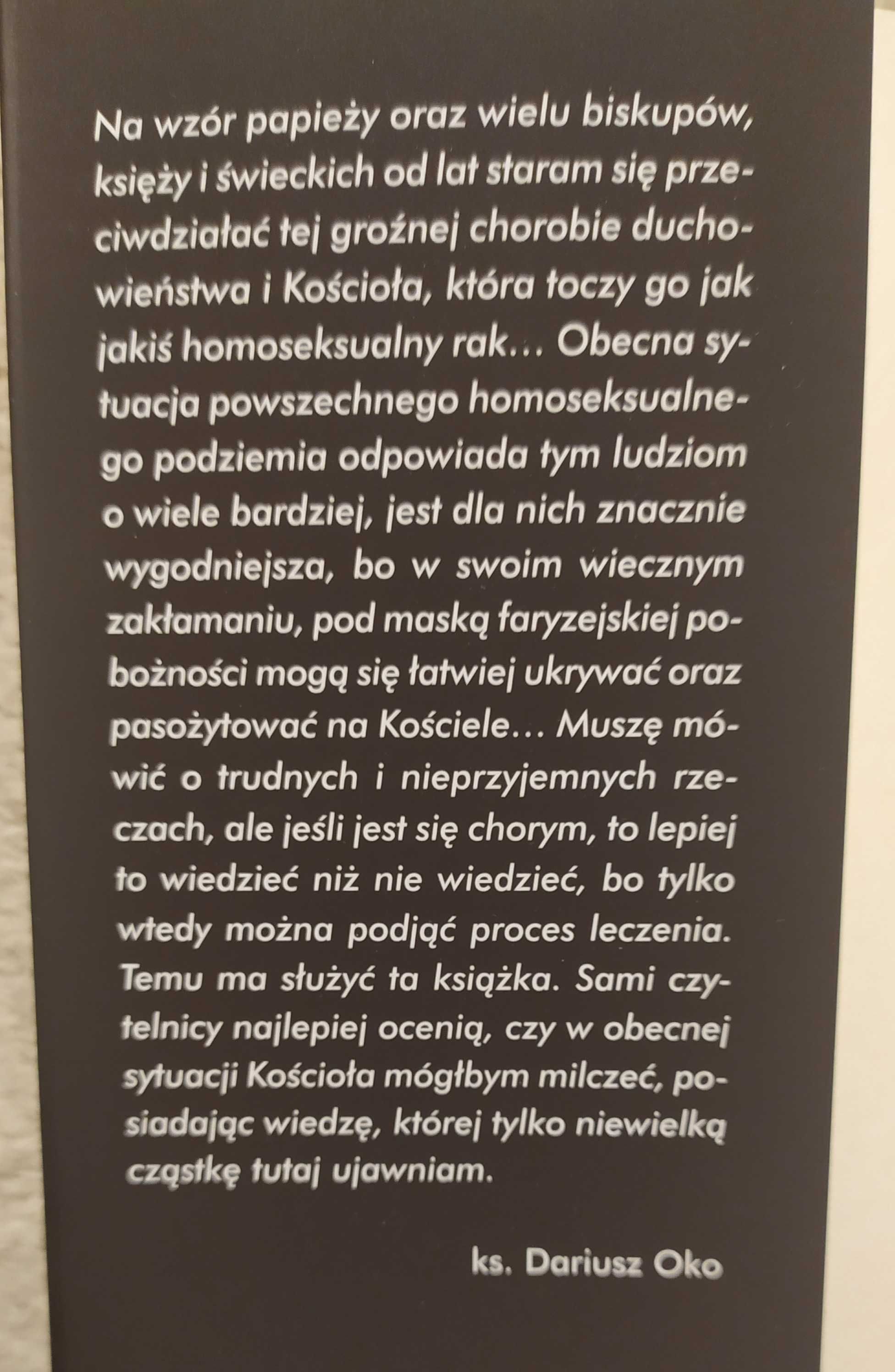 „Lawendowa mafia ...” - z autografem autora - ks. Dariusza Oko .