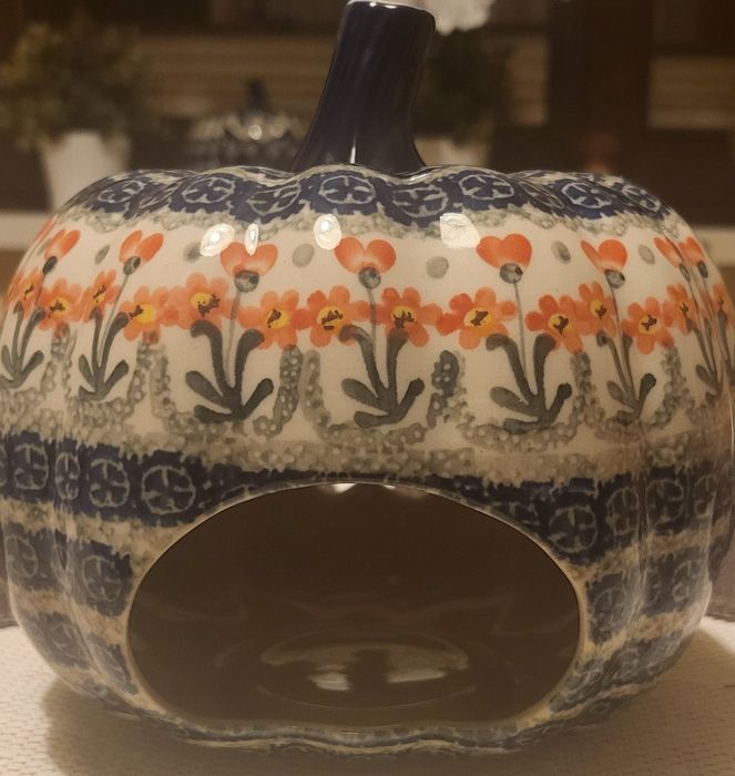 Dynia lampion ceramika Bolesławiec