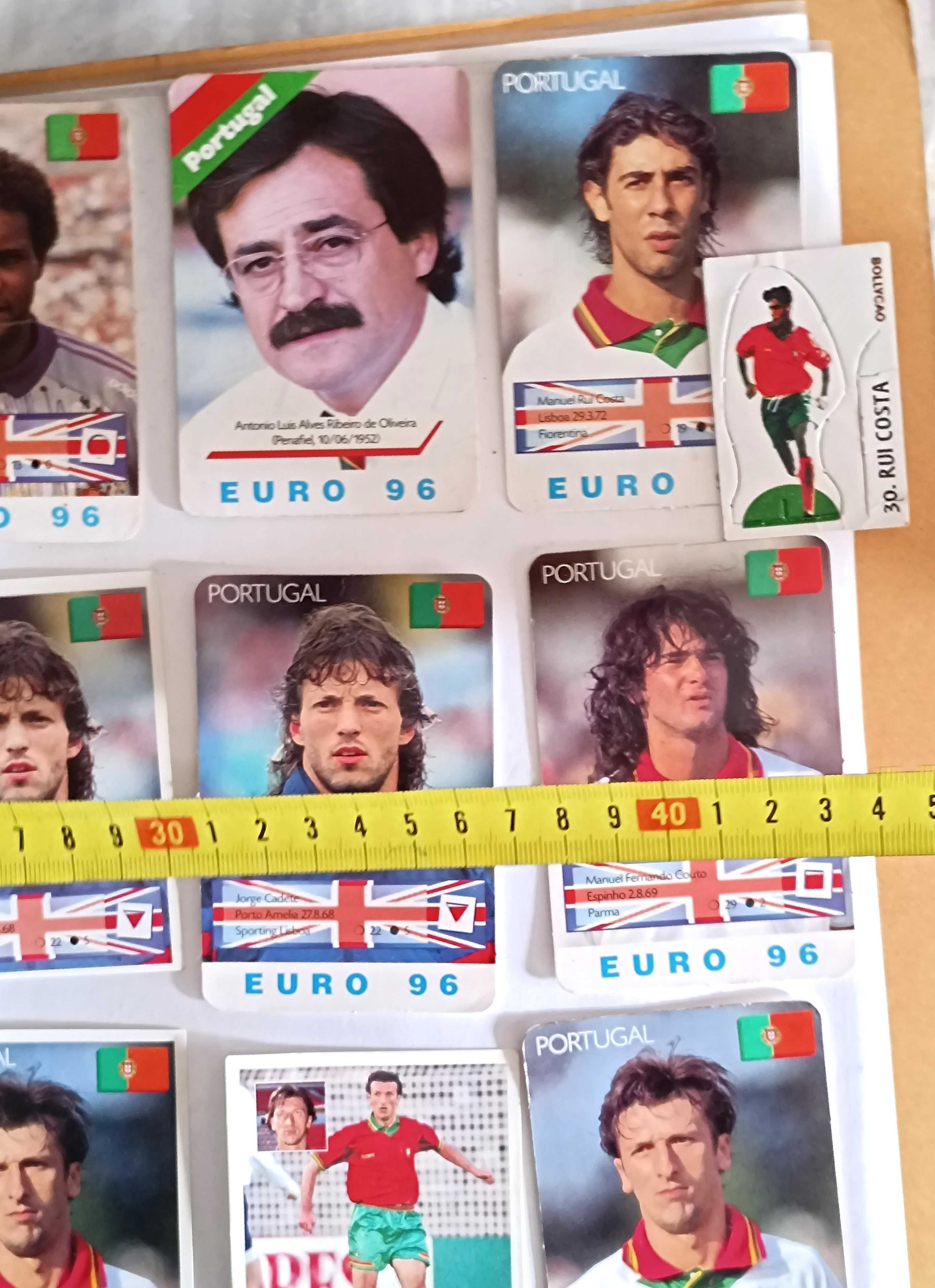 11 Autocolantes e 7 Calendários Eurocup 96