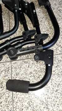 Antibloqueio e apoios de braço para cadeira de rodas