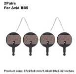 4szt komplet klocki okładziny hamulcowe Avid BB5 żywiczne black