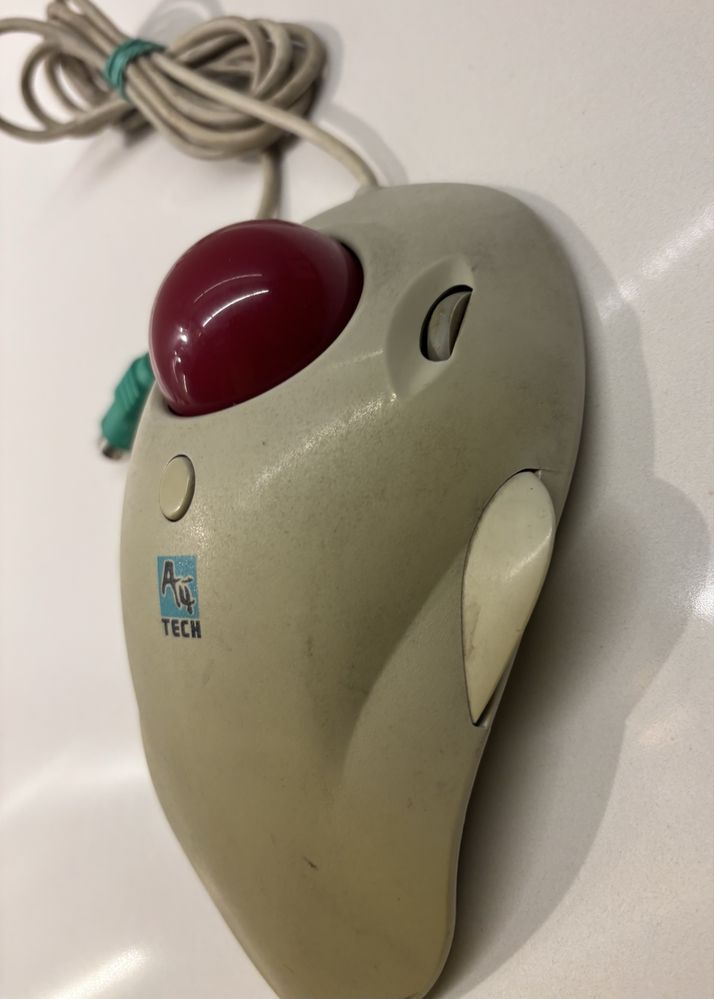 Myszka Vintage A4 Tech Model WWT-5 Scroll Track USB Trackball