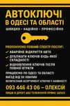 Сделать ключ для авто  Одесса, прошивка ключей, автоключи.Открыть авто