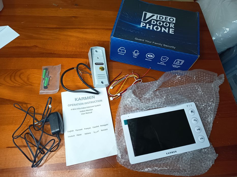 Wideodomofon KARMEN 4-żyłowy zestaw komplet nowy
