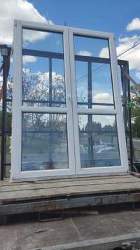 Drzwi balkonowe Drutex + okno 206x143