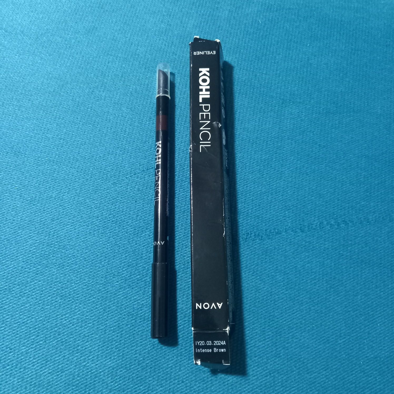 Avon Kohl Pencil kredka do oczu z gąbeczką Intense Brown