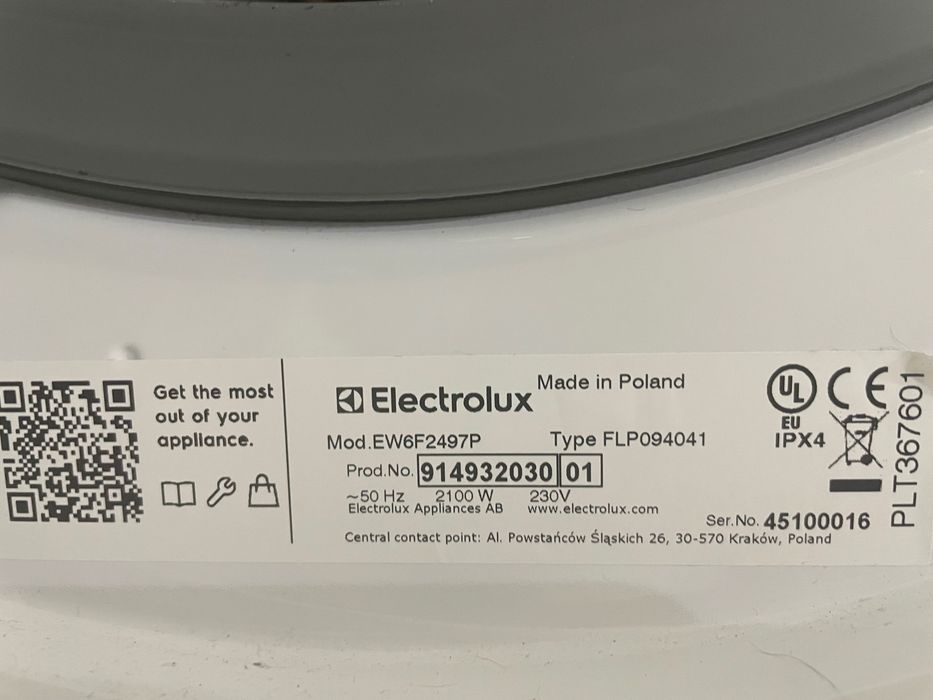 Pralka Electrolux EW6F2497P