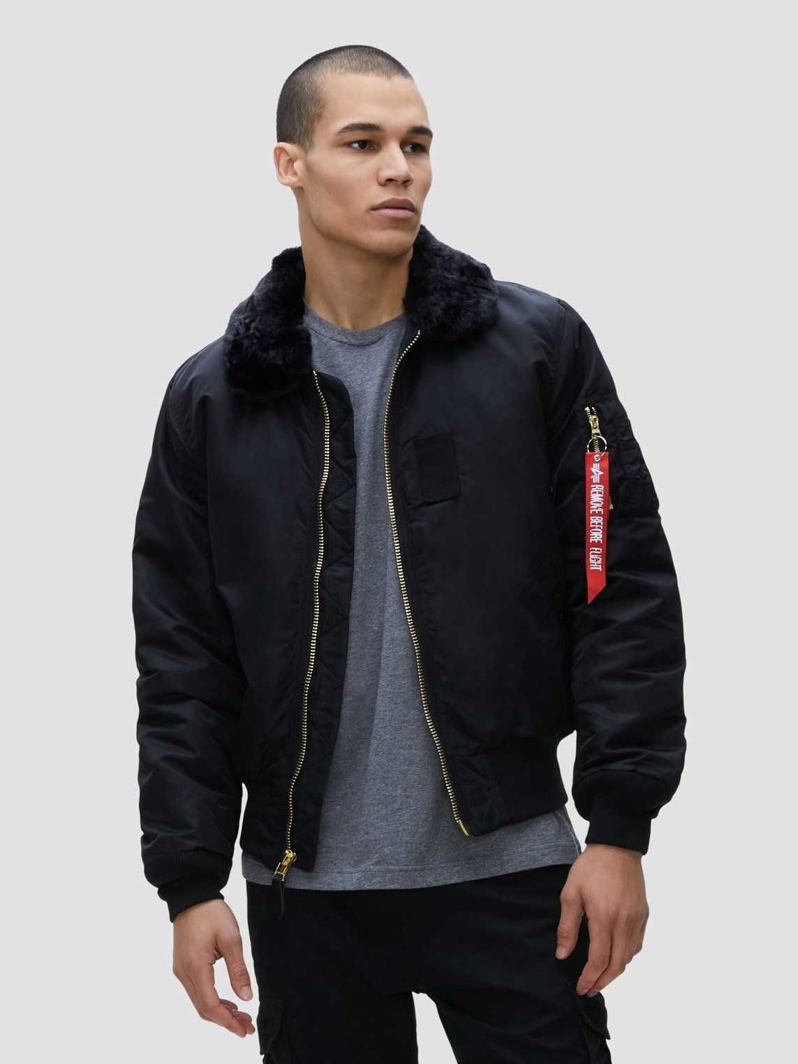 Оригинальный бомбер B-15 Slim Fit Alpha Industries, США