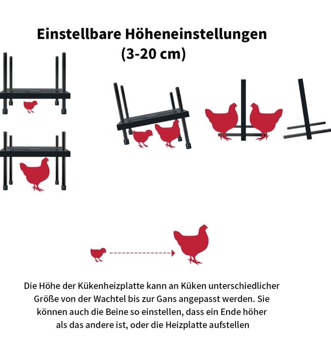 Briidea Płyta grzewcza dla piskląt , 30 x 30 cm