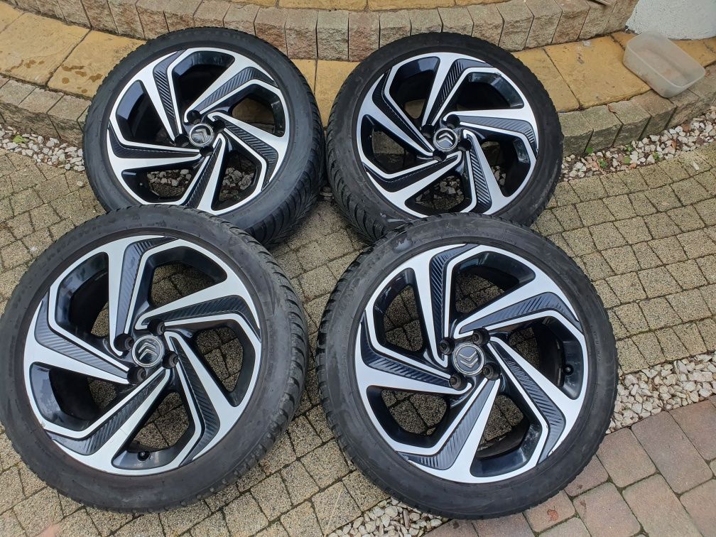 Alufelgi 18" 4x108 citroen ds5 kola zimowe opony zimowe 235/45