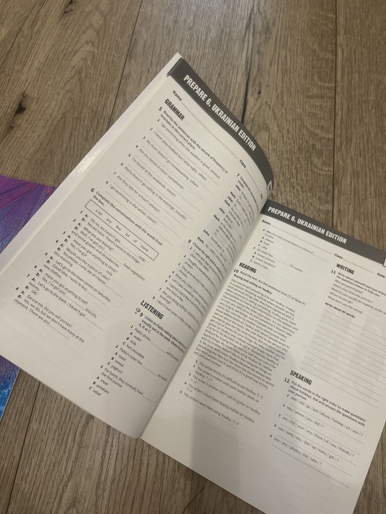 Комплект PREPARE 6 клас workbook/grammar/test book