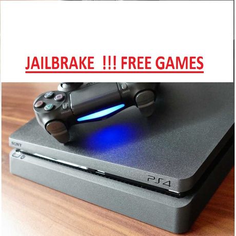 PS4 SLIM Jailbrake + pad + Free Games Fifa22  WRC 10 UFC 4 + Inne