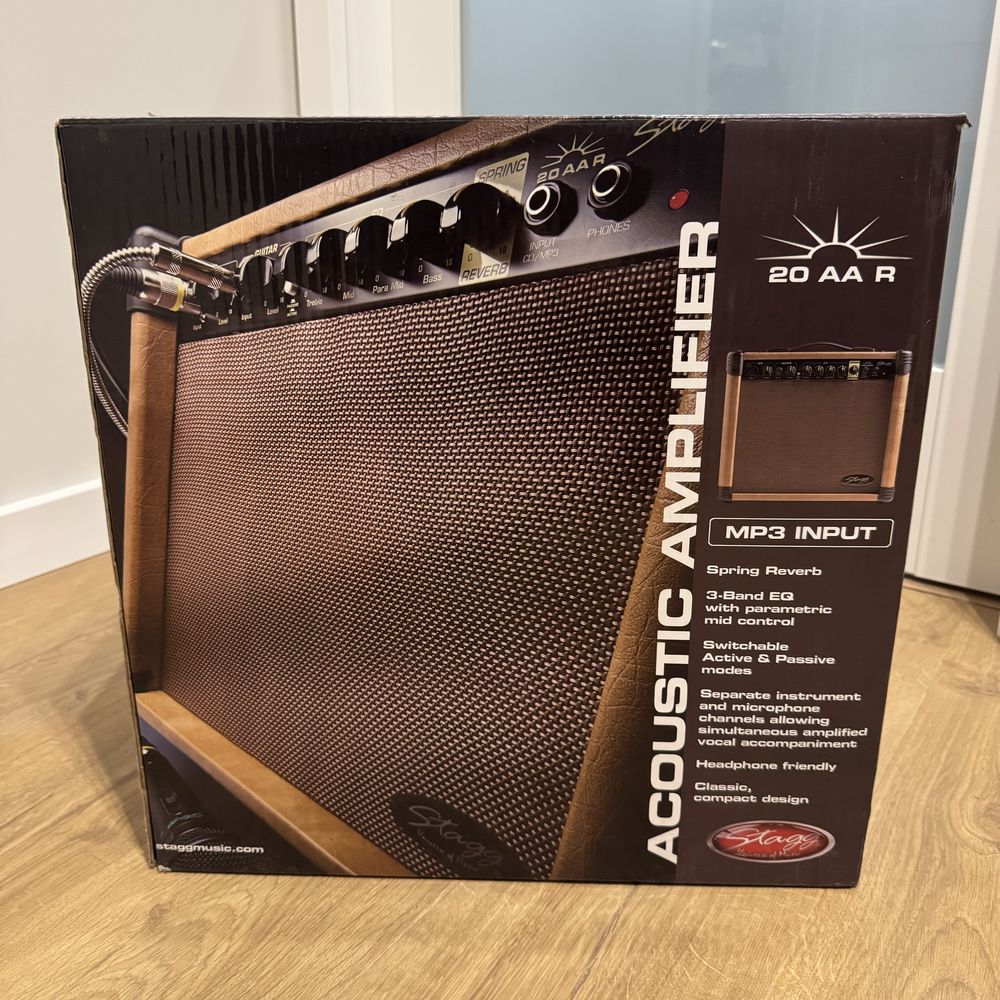 Wzmiacniacz do gitary akustycznej 20W Stagg 20 AA R