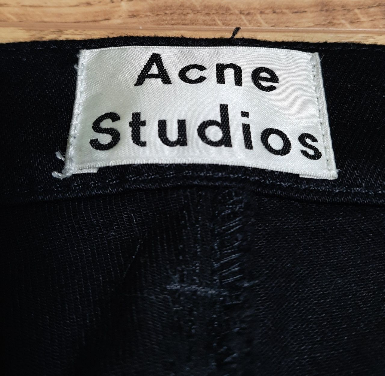 Spodnie Acne Studios Czarne W32 L32