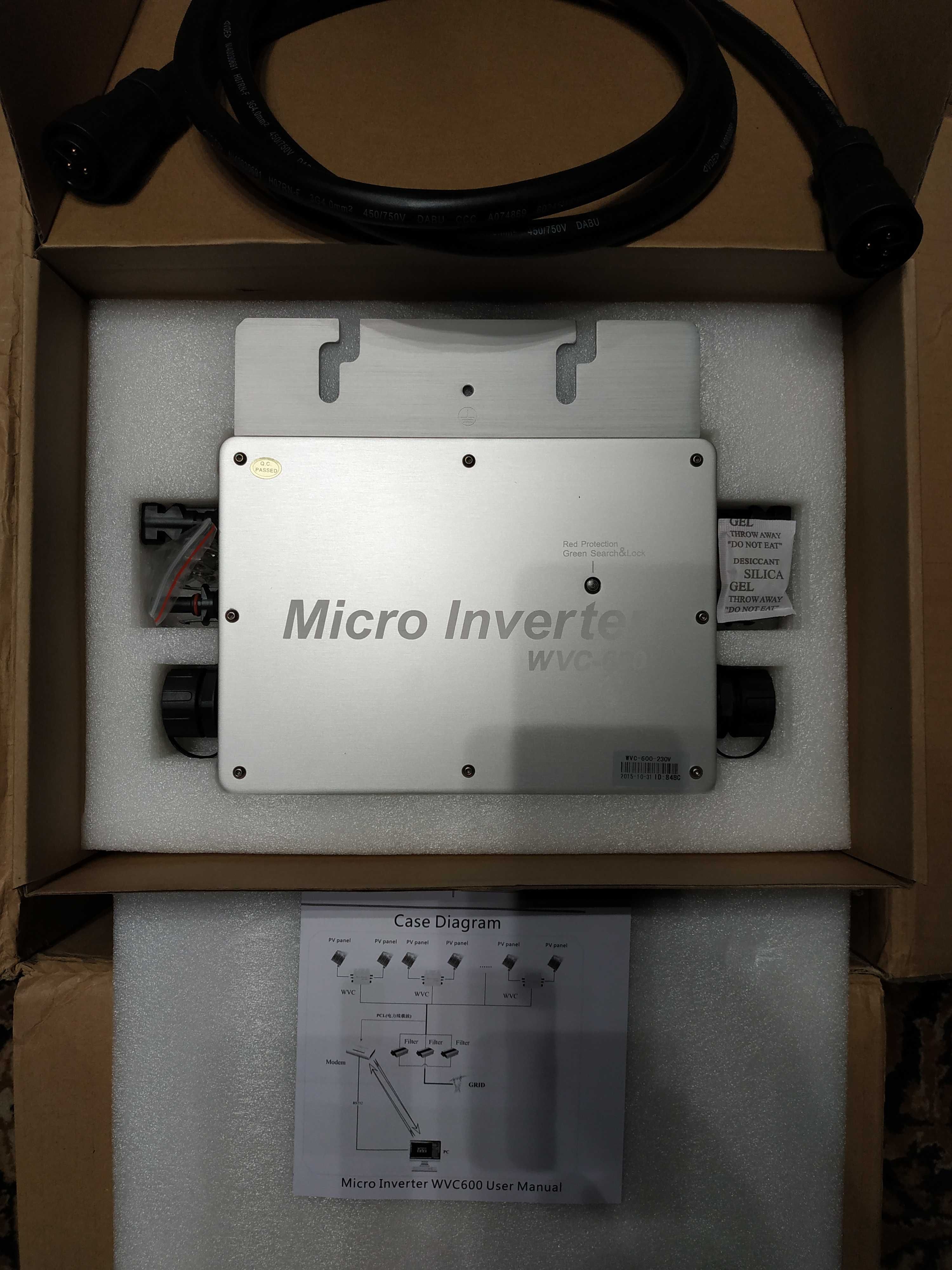 Инвертор! Микро-инвертор 600 Вт «Micro Inverter WVC-600»